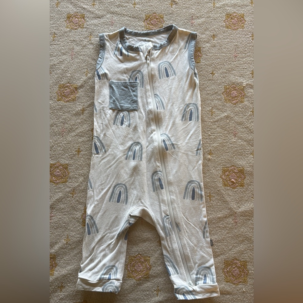 Kyte baby zippered sleeveless romper